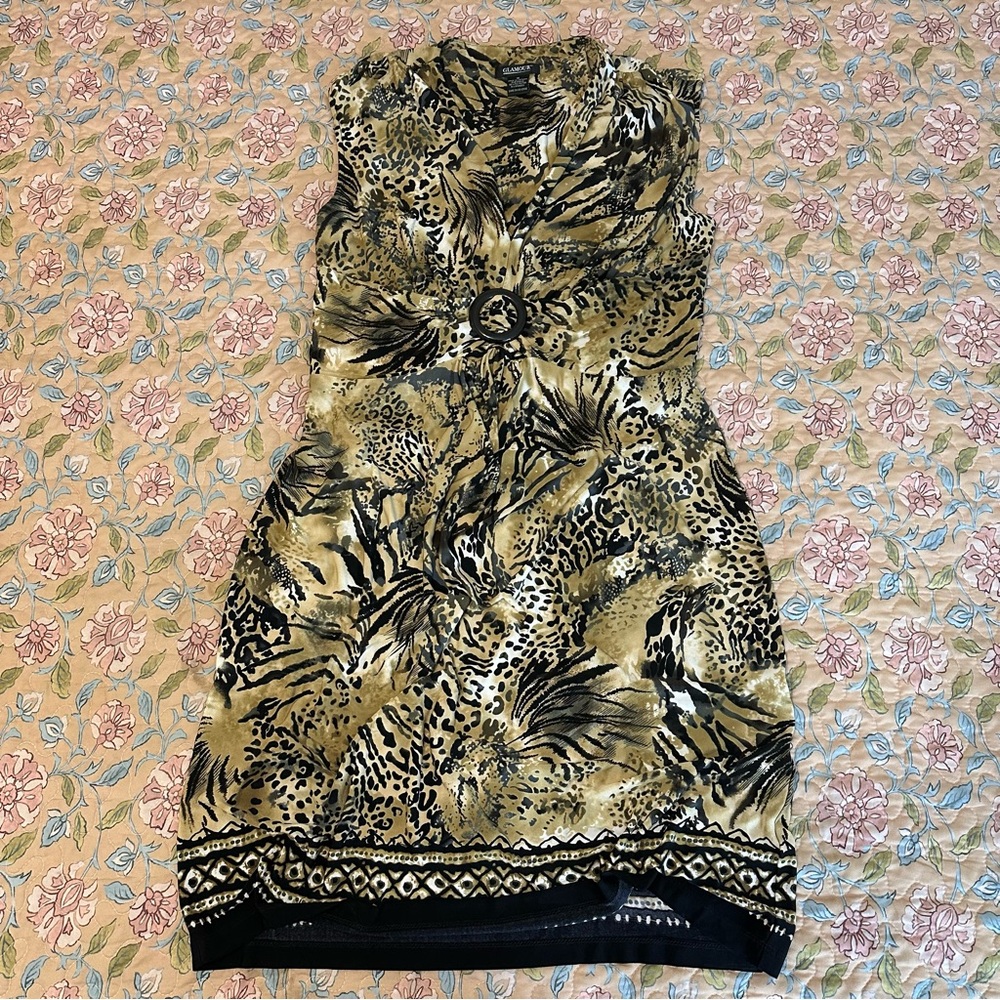 Glamour Brand Cheetah Leopard Animal Print Women’s Dress